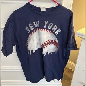 Port And Company Men’s Yankee Tee T-shirt Size 2XL Blue
